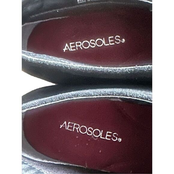 Aerosoles WIDE SIZE Black Pine Tree Suede Booties. Women’s Size 11 Wide - Picture 9 of 10